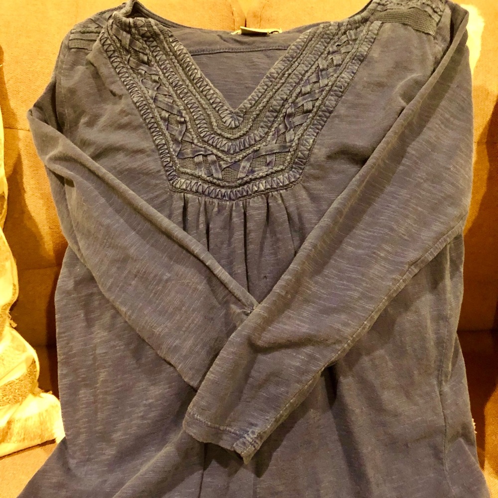 Lucky Brand Navy Knit Top